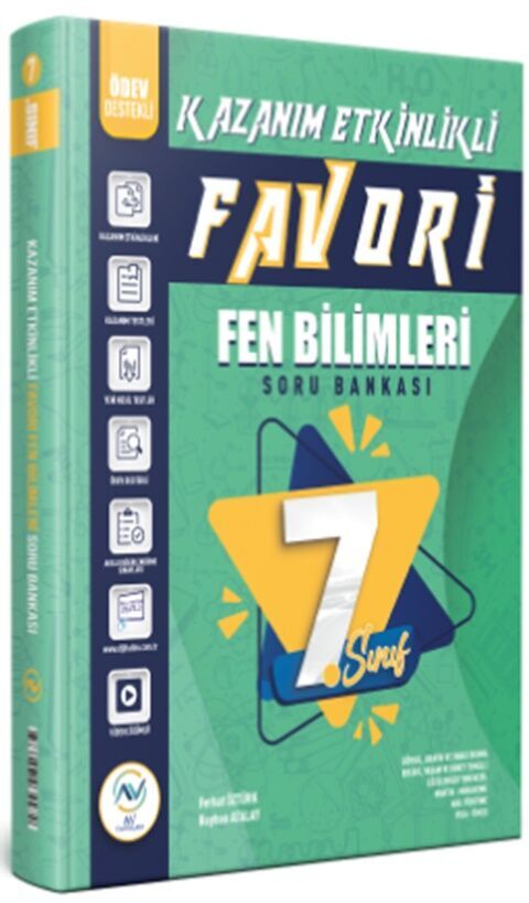 7. Sınıf Fen Bilimleri Favori Serisi Kazanım Etkinlikli Soru Bankası Av Yayınları