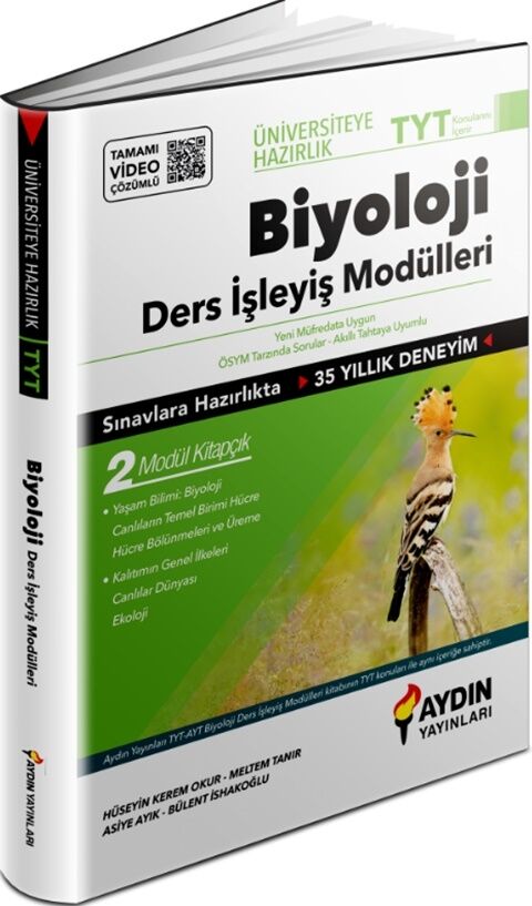 TYT Biyoloji Ders İşleyiş Modülleri Aydın Yayınları