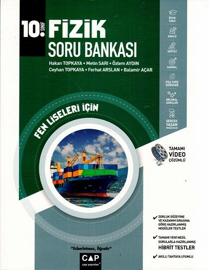 10. Sınıf Fizik Fen Lisesi Soru Bankası Çap Yayınları