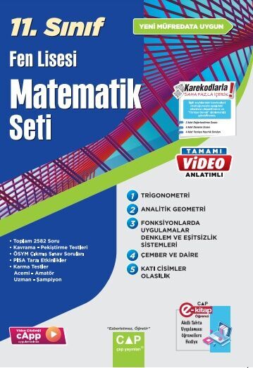 11. Sınıf Matematik Fen Lisesi Seti Çap Yayınları