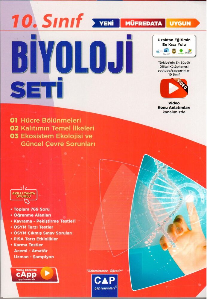 10. Sınıf Biyoloji Anadolu Seti Çap Yayınları