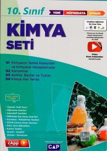 10. Sınıf Kimya Anadolu Seti Çap Yayınları