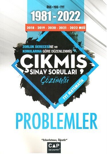 Problemler Çıkmış Sınav Soruları Çap Yayınları