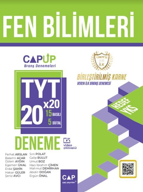 TYT Fen Bilimleri 20 x 20 Up Deneme Çap Yayınları
