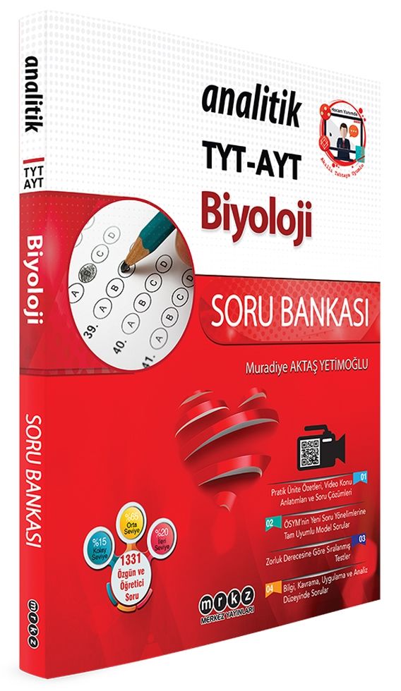 TYT AYT Biyoloji Analitik Soru Bankası Merkez Yayınları
