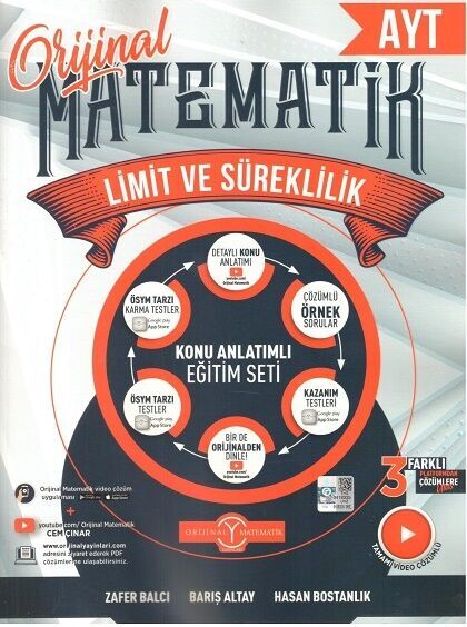AYT Matematik Limit ve Süreklilik Orijinal Yayınları