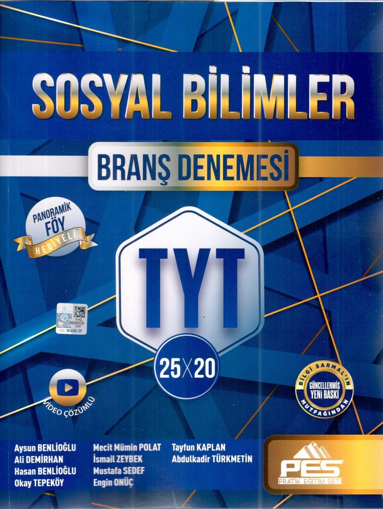 TYT Sosyal Bilimler 25 x 30 Branş Denemeleri Pes Yayınları