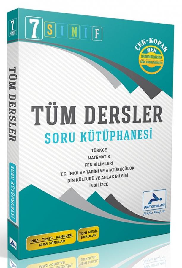 7. Sınıf Tüm Dersler Soru Kütüphanesi Paraf Yayınları