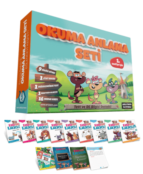 1. Sınıf Kuruyemiş Kardeşler Okuma Anlama Seti Arı Yayınları 1. Sınıf Kuruyemiş Kardeşler Okuma Anlama Seti Arı Yayınları