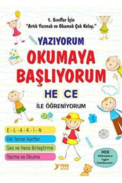 1. Sınıf Yazıyorum Okuyorum - Hece Kitabım Yuva Yayınları