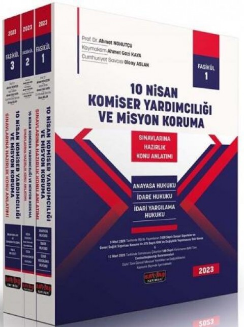 10 Nisan Komiser Yardımcılığı ve Misyon Koruma Savaş Yayınevi