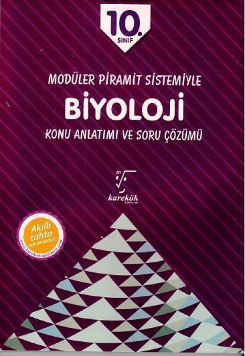 10. Sınıf Modüler Piramit Sistemiyle Biyoloji Konu Anlatımı ve Soru Çözümü Karekök Yayınları