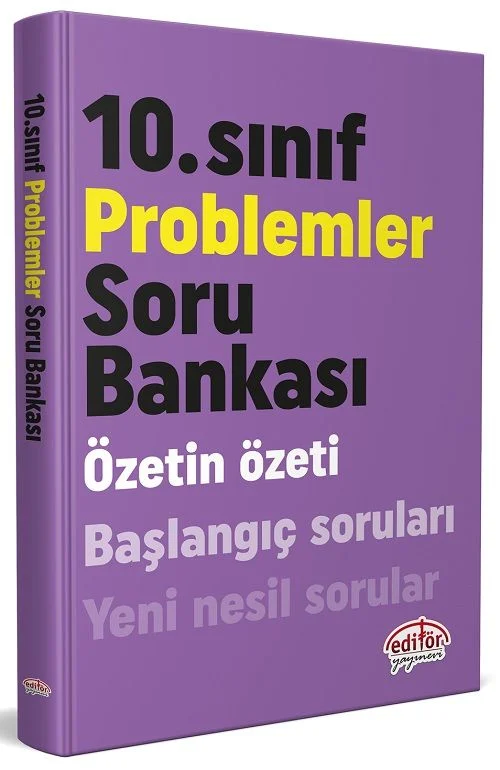 10. Sınıf Matematik Problemler Soru Bankası Editör Yayınları