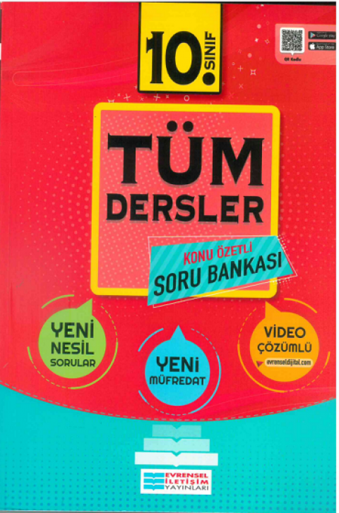 10. Sınıf Tüm Dersler Konu Özetli Çözümlü Soru Bankası Evrensel İletişim Yayınları
