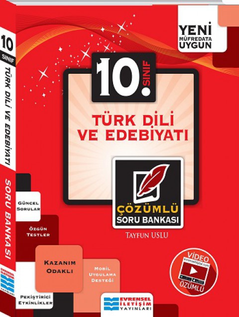 10. Sınıf Türk Dili Ve Edebiyatı Video Çözümlü Soru Bankası Evrensel İletişim Yayınları