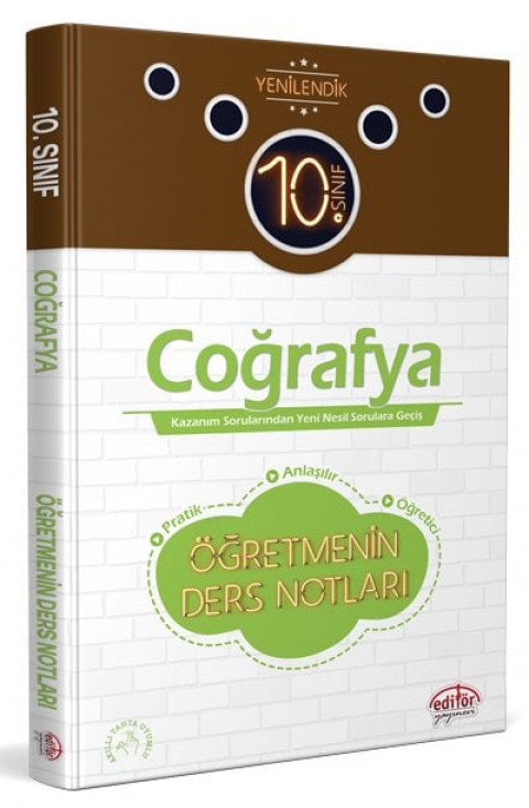 10. Sınıf Vip Coğrafya Öğretmenin Ders Notları Editör Yayınları