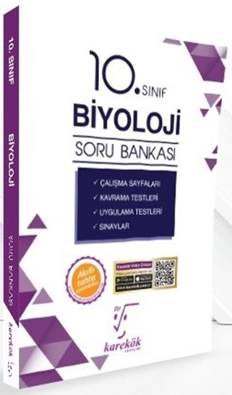 10. Sınıf Biyoloji Soru Bankası Karekök Yayınları