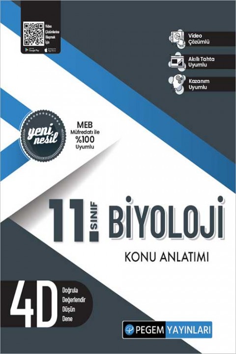 11. Sınıf Biyoloji Konu Anlatımı Pegem Akademi Yayınları
