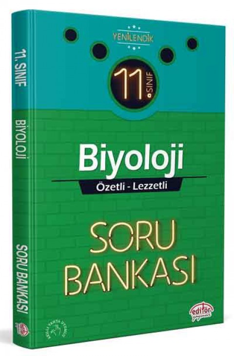 11. Sınıf Biyoloji Özetli Lezzetli Soru Bankası Editör Yayınları