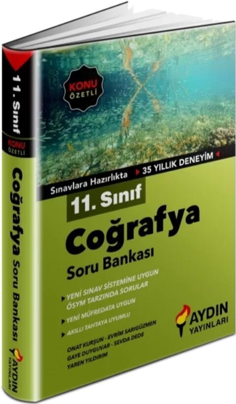 11. Sınıf Coğrafya Konu Özetli Soru Bankası Aydın Yayınları