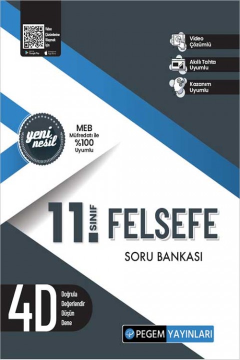 11. Sınıf Felsefe Soru Bankası Pegem Akademi Yayınları