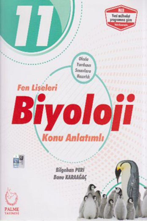 11. Sınıf Fen Liseleri Biyoloji Konu Anlatımlı YENİ Palme Yayınları