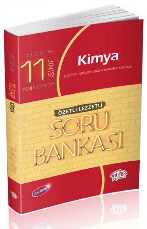 11. Sınıf Kimya Özetli Lezzetli Soru Bankası Editör Yayınları
