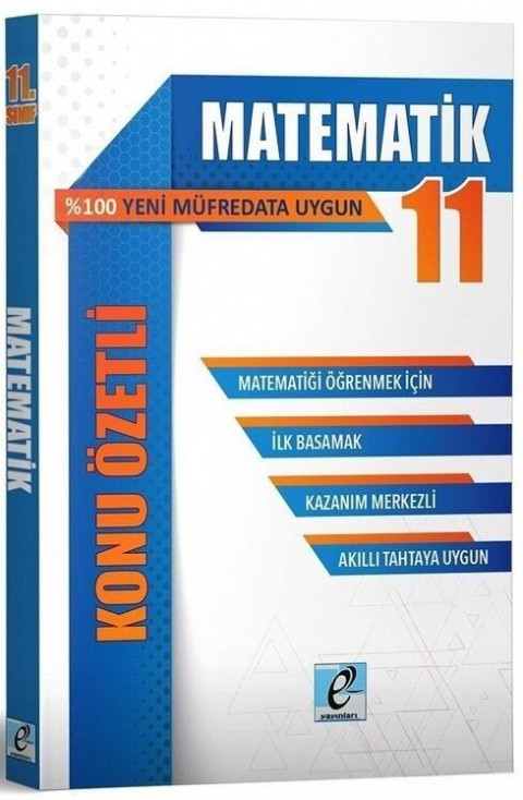 11. Sınıf Matematik Konu Özetli Soru Bankası E Kare Yayınları