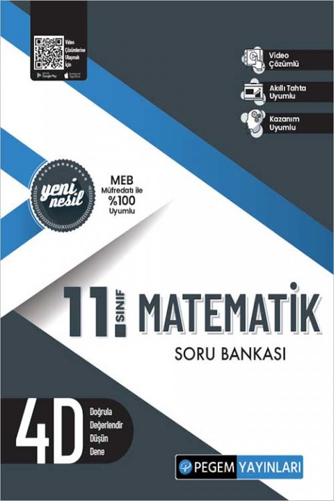 11. Sınıf Matematik Soru Bankası Pegem Akademi Yayınları