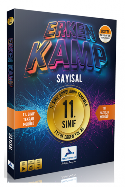 Paraf 11. Sınıf Sayısal Erken Kamp Tekrar Modülü Paraf Yayınları