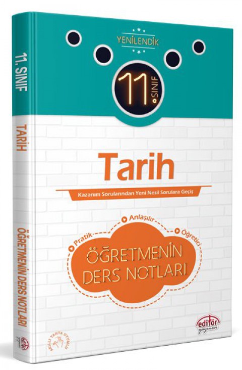 11. Sınıf Vip Tarih Öğretmenin Ders Notları Editör Yayınları