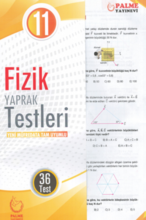 11.Sınıf Fizik Yaprak Testleri Palme Yayınları