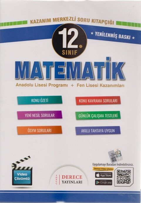 12. Sınıf Matematik Modüler Set Derece Yayınları