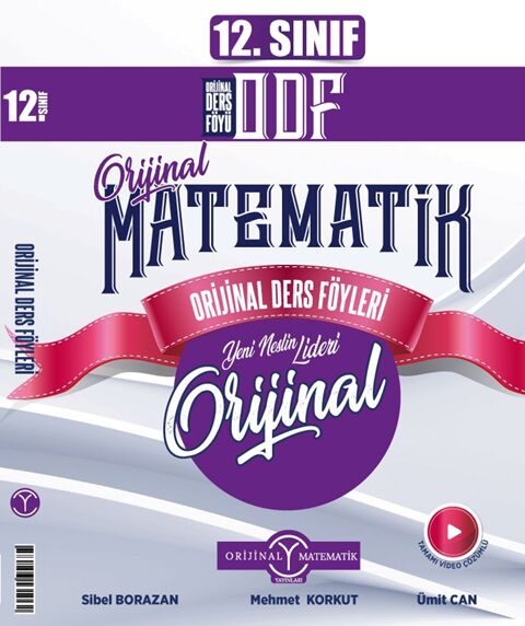 12. Sınıf Matematik ODF Orijinal Ders Föyleri Orijinal Yayınları