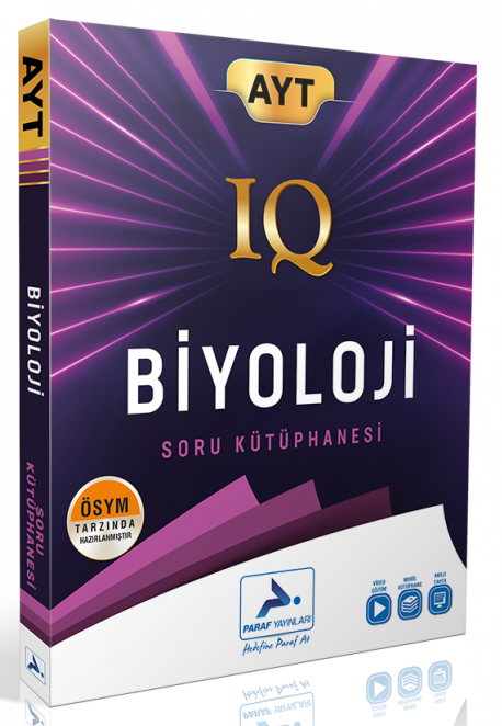 AYT Biyoloji IQ Soru Kütüphanesi Paraf Yayınları