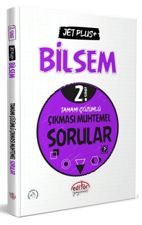 2. Sınıf Bilsem Jet Plus Tamamı Çözümlü Çıkması Muhtemel Sorular Editör Yayınları