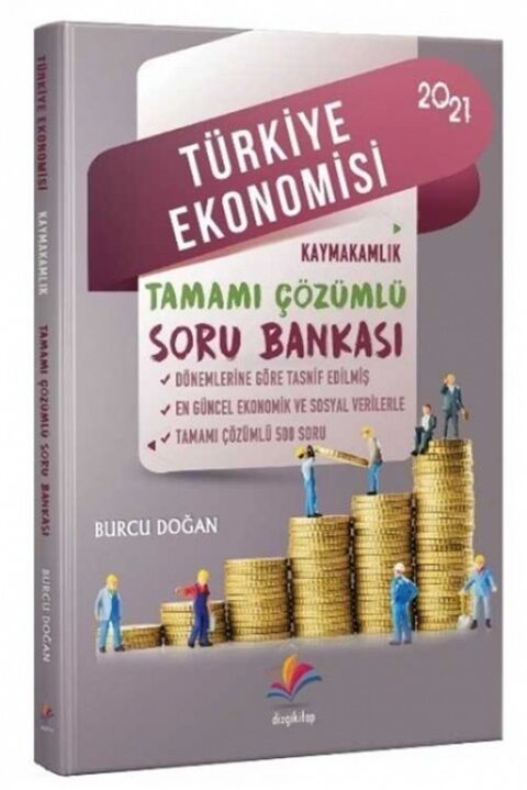 2021 Kaymakamlık Türkiye Ekonomisi Soru Bankası Çözümlü Dizgi Kitap Yayınları
