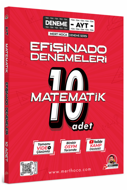  AYT Efişinado Matematik Denemeleri 10 lu Deneme Mert Hoca Yayınları