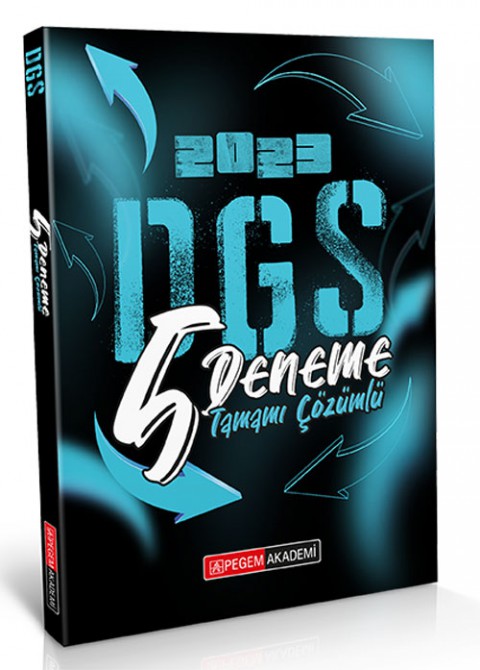 2023 DGS Tamamı Çözümlü 5 Deneme Pegem Akademi Yayıncılık