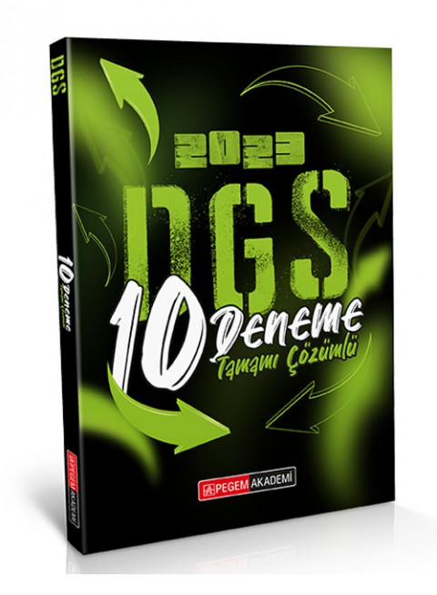 2023 Dgs Tamamı Çözümlü 10 Deneme Pegem Akademi Yayıncılık