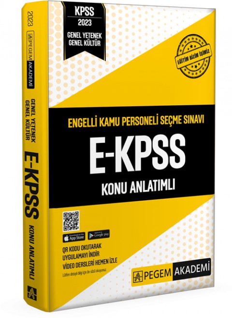 2023 E-KPSS Konu Anlatımlı Pegem Akademi Yayıncılık