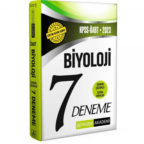 2023 KPSS ÖABT Biyoloji Öğretmenliği 7 Deneme Pegem Akademi Yayıncılık