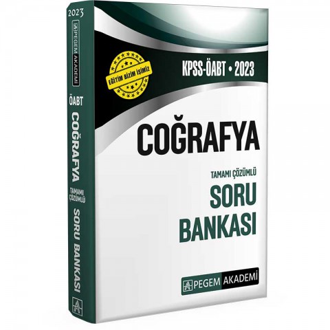 2023 KPSS ÖABT Coğrafya Soru Bankası Pegem Akademi Yayıncılık