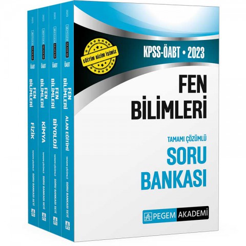2023 KPSS ÖABT Fen Bilimleri Soru Bankası Pegem Akademi Yayıncılık