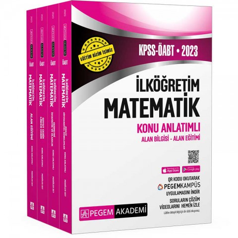 2023 KPSS ÖABT İlköğretim Matematik Konu Anlatımlı Pegem Akademi Yayıncılık