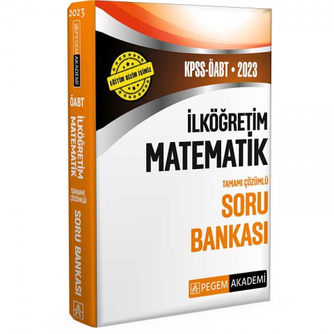 2023 KPSS ÖABT İlköğretim Matematik Soru Bankası Pegem Akademi Yayıncılık