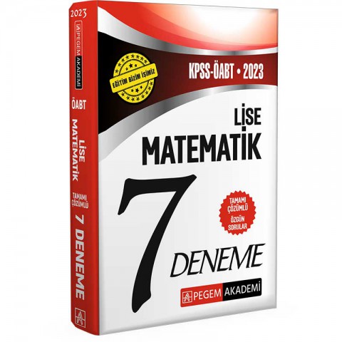 2023 KPSS ÖABT Lise Matematik Öğretmenliği 7 Deneme Pegem Akademi Yayıncılık