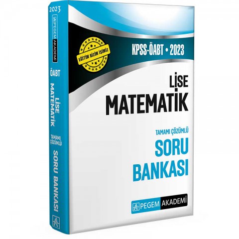 2023 KPSS ÖABT Lise Matematik Soru Bankası Pegem Akademi Yayıncılık