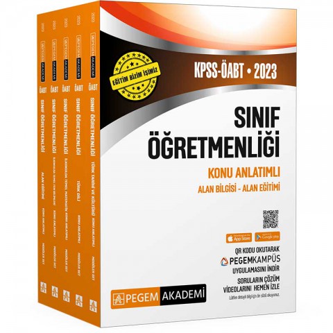 2023 KPSS ÖABT Sınıf Öğretmenliği Konu Anlatımlı Pegem Akademi Yayıncılık
