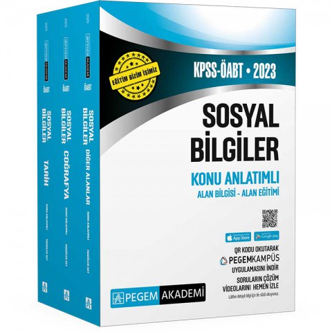2023 KPSS ÖABT Sosyal Bilgiler Konu Anlatımlı Pegem Akademi Yayıncılık
